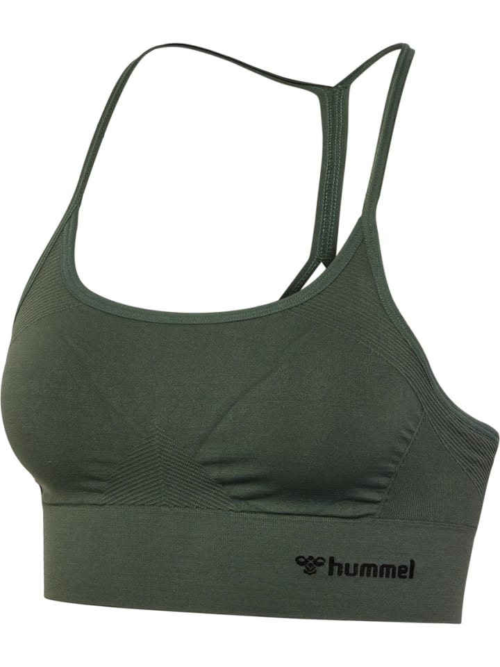 

Футболка "Hmltiffy Seamless Sports Top" зеленого цвета Hummel