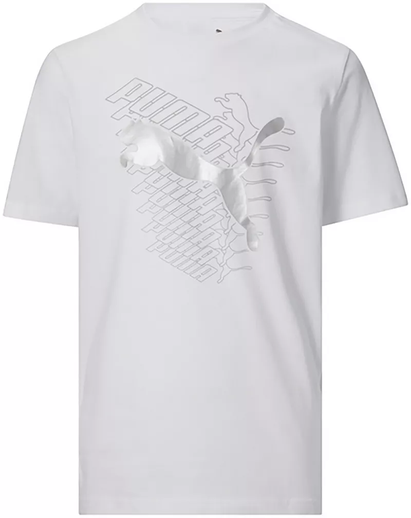 

Футболка с рисунком Logo Lab для мальчиков PUMA, белый