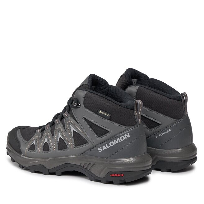 Ботинки женские Salomon X Blaze Mid на шнуровке, черный — фото 3