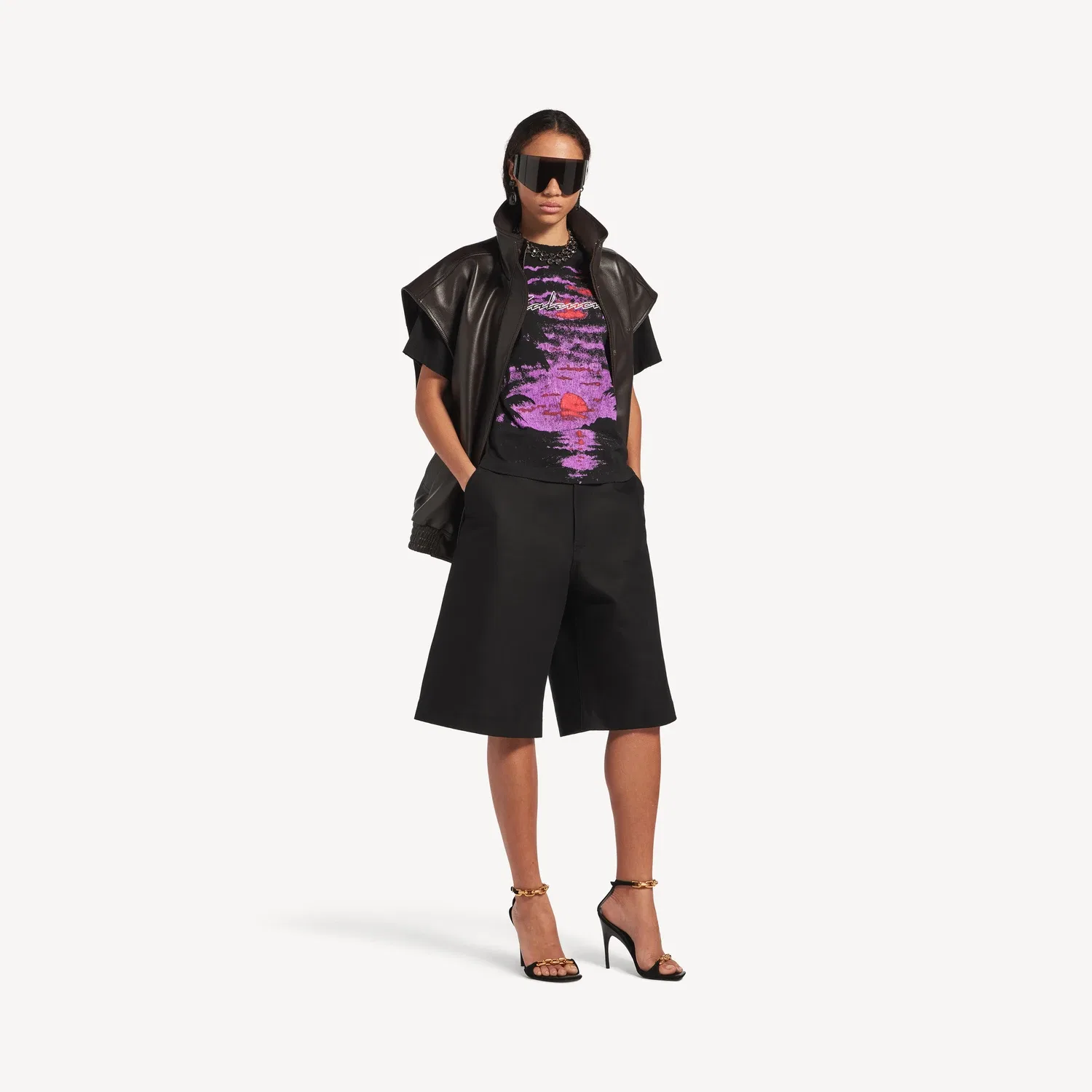 Женская футболка Dream Medium Fit черного цвета Balenciaga — фото 2