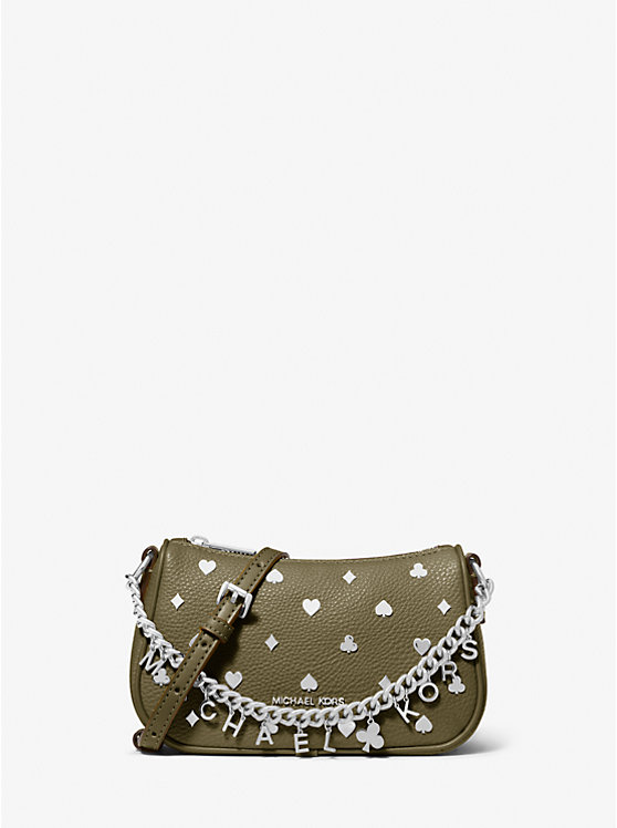 

Маленькая сумка Carmela через плечо с декором, трансформируемая Michael Kors, зеленый