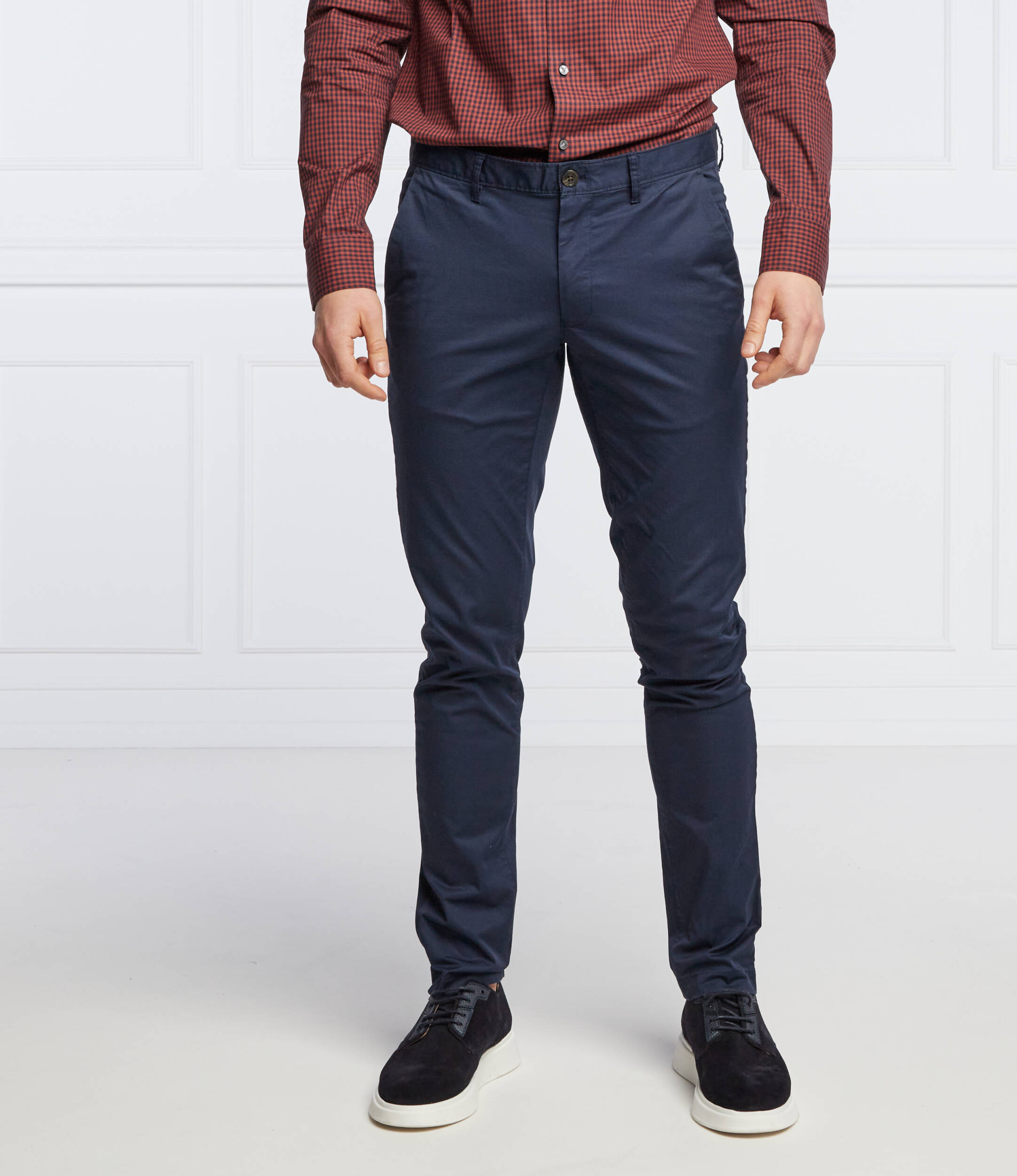 

Брюки Michael Kors chino skinny fit, темно-синий