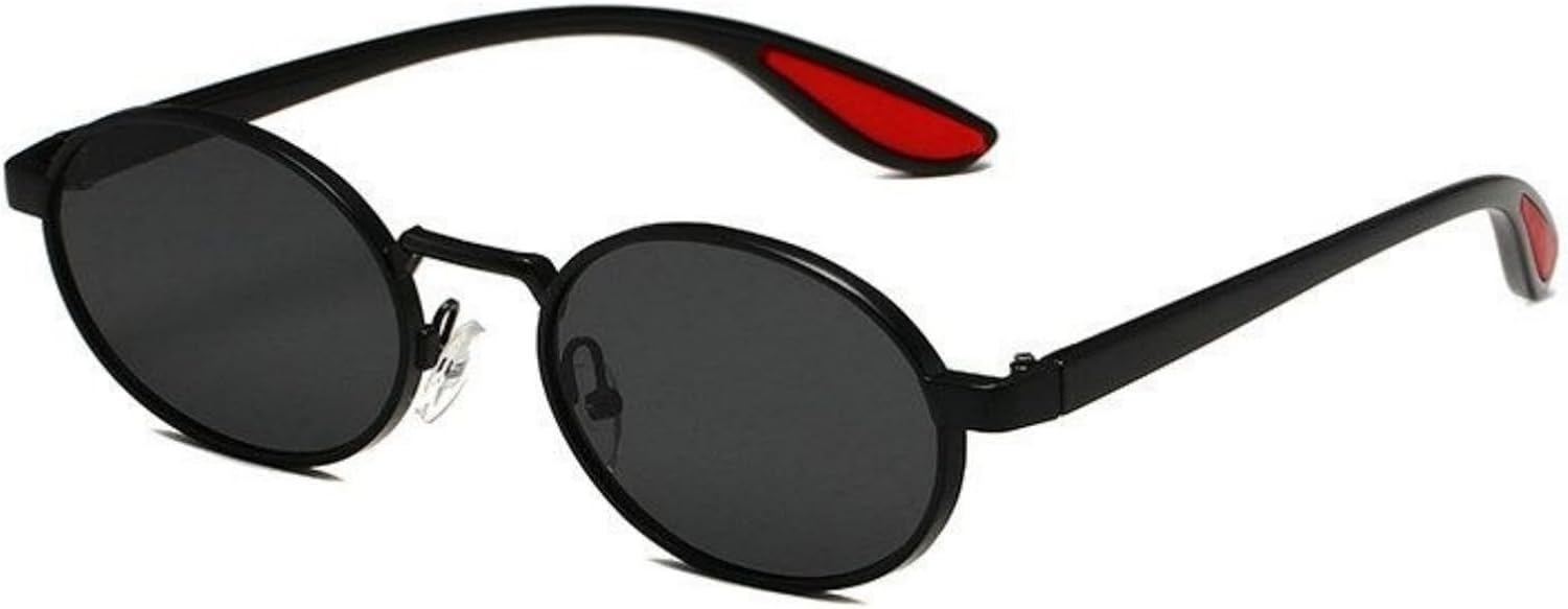 

Женские солнцезащитные очки Helena Fashion Oval в стиле 90-х, дизайнерские, с металлической оправой, популярные винтажные круглые очки для мужчин, защита от ультрафиолета UV400, C6