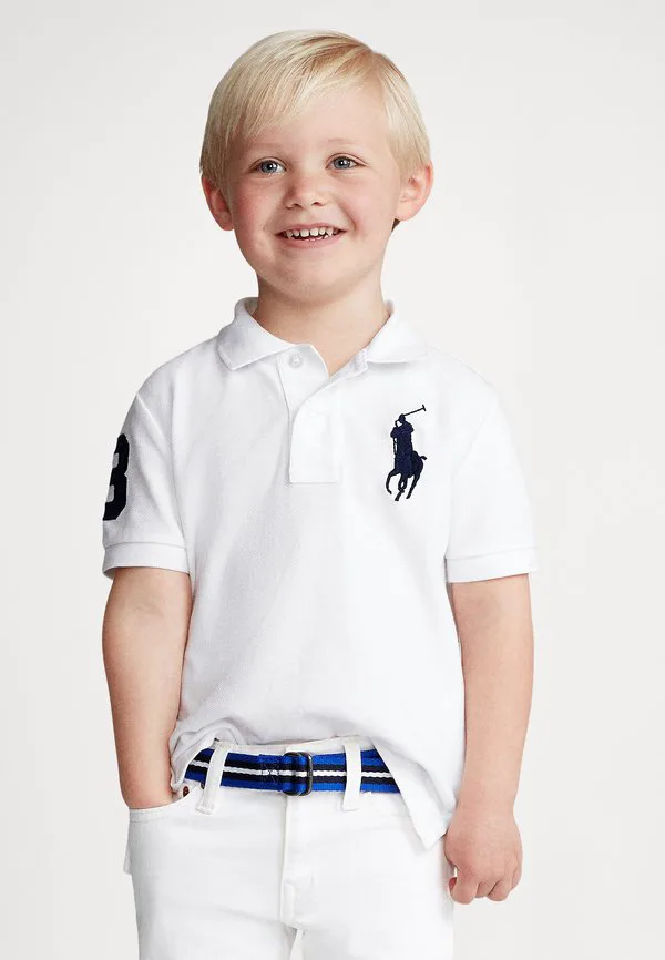 Хлопковая рубашка поло big pony Polo Ralph Lauren, White