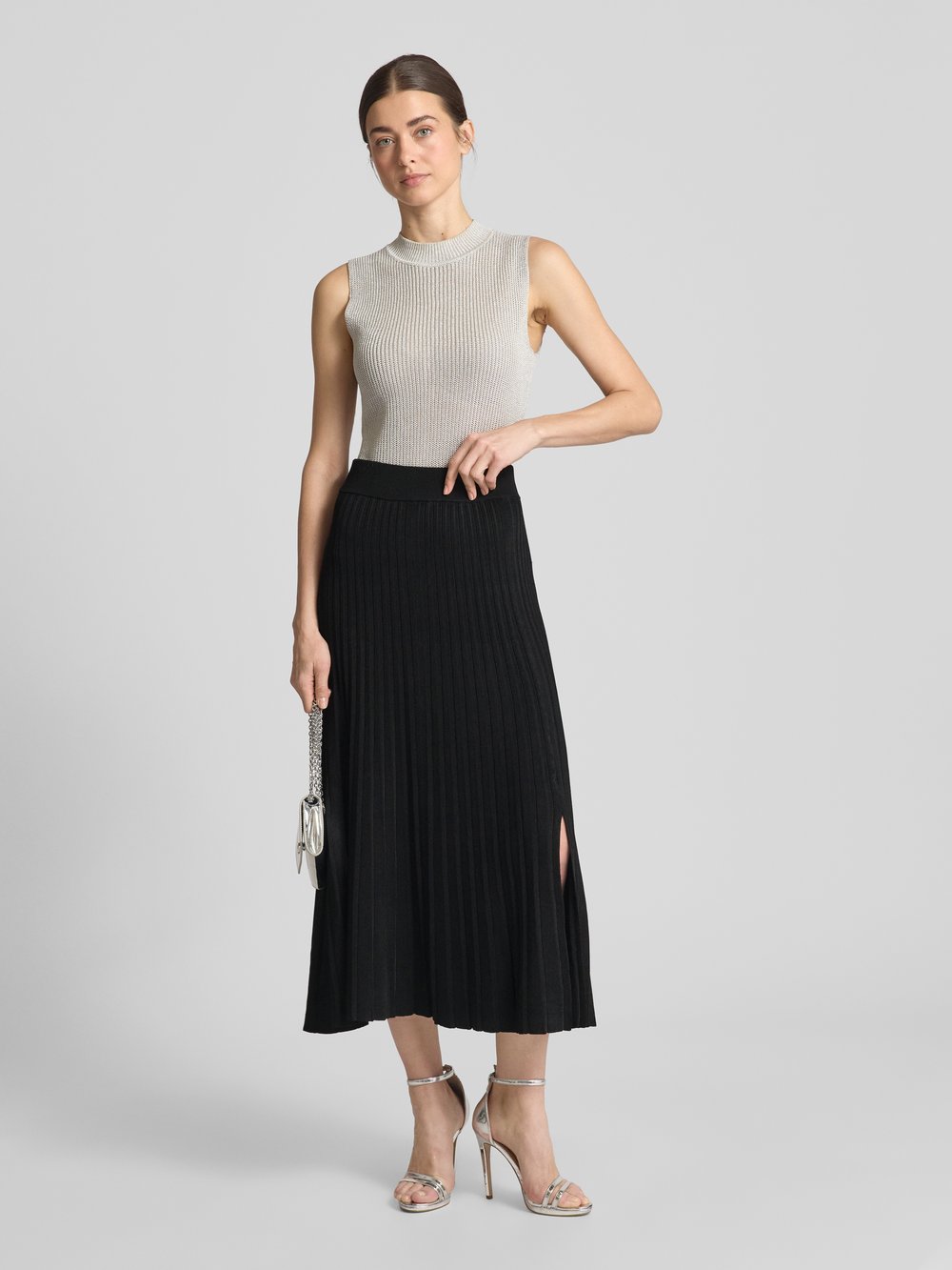 

Трикотажная юбка с эластичным поясом DKNY, черный