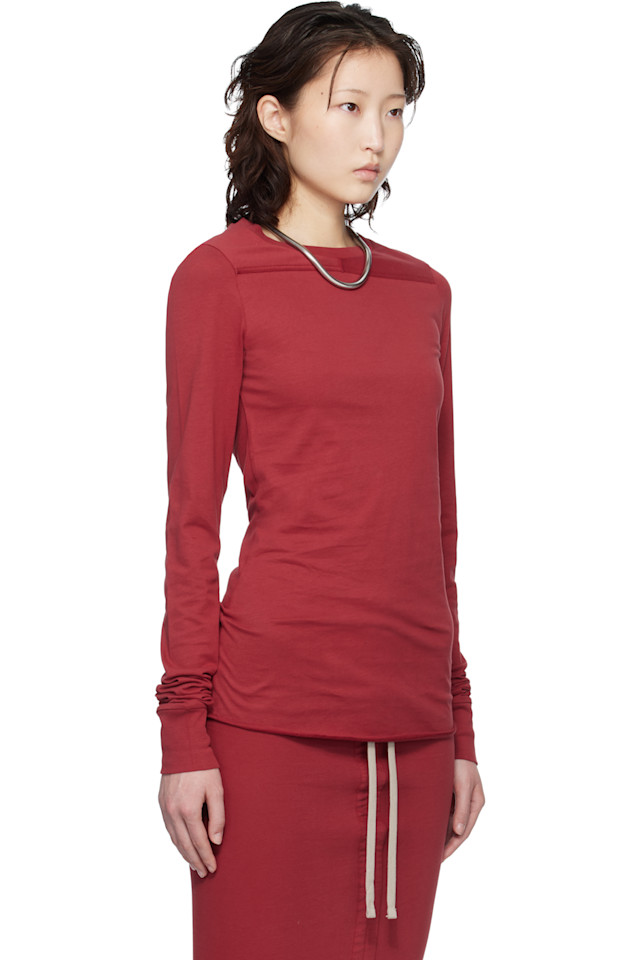 Rick Owens Футболка Moncler + Rick Owens Red Girder LS — фото 2