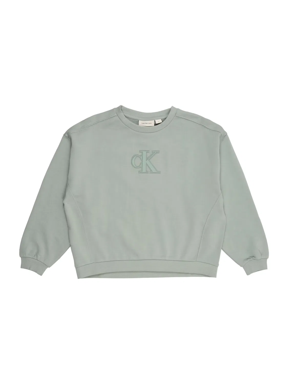 Джинсовая толстовка Calvin Klein Jeans мятного и пастельно-зеленого цвета