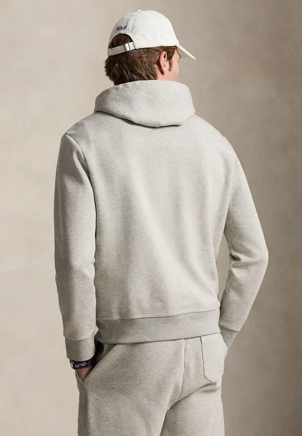 Толстовка с капюшоном двойной вязки Polo Ralph Lauren, тёмный спортивный вереск — фото 3