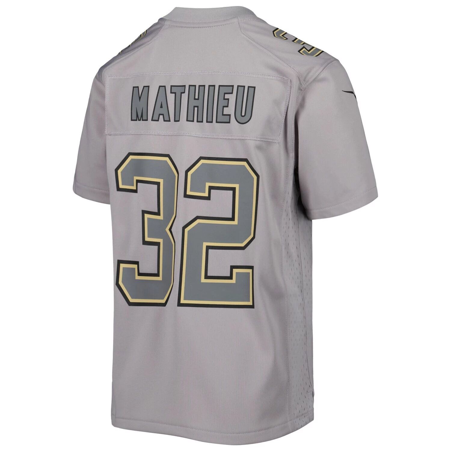 Молодежная футболка Nike Tyrann Mathieu Grey New Orleans Saints Atmosphere Game Джерси Nike — фото 3