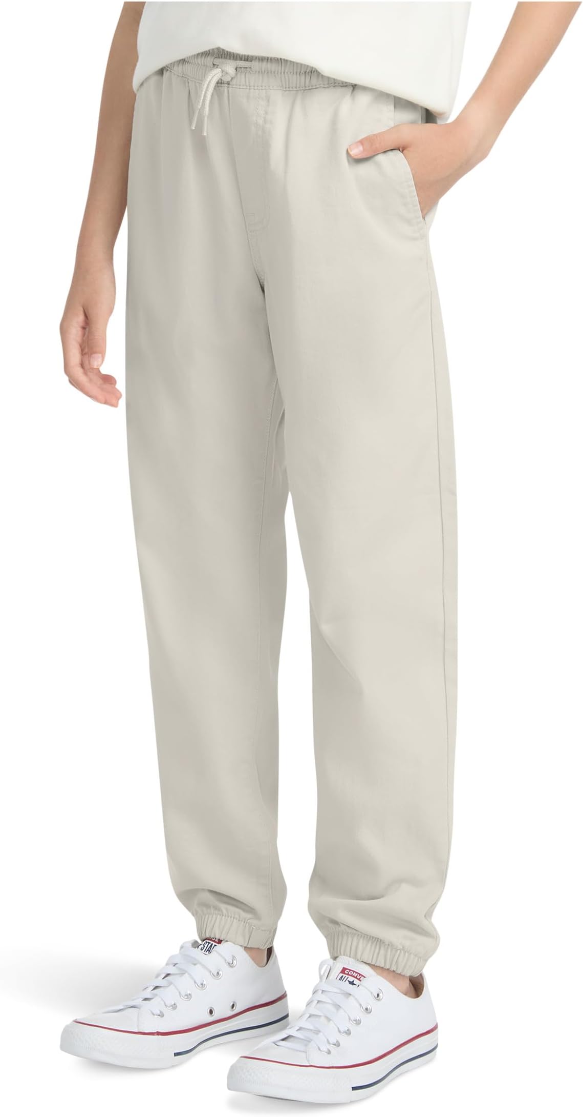 

Брюки abercrombie kids Slim Twill Joggers, цвет Pumice Stone