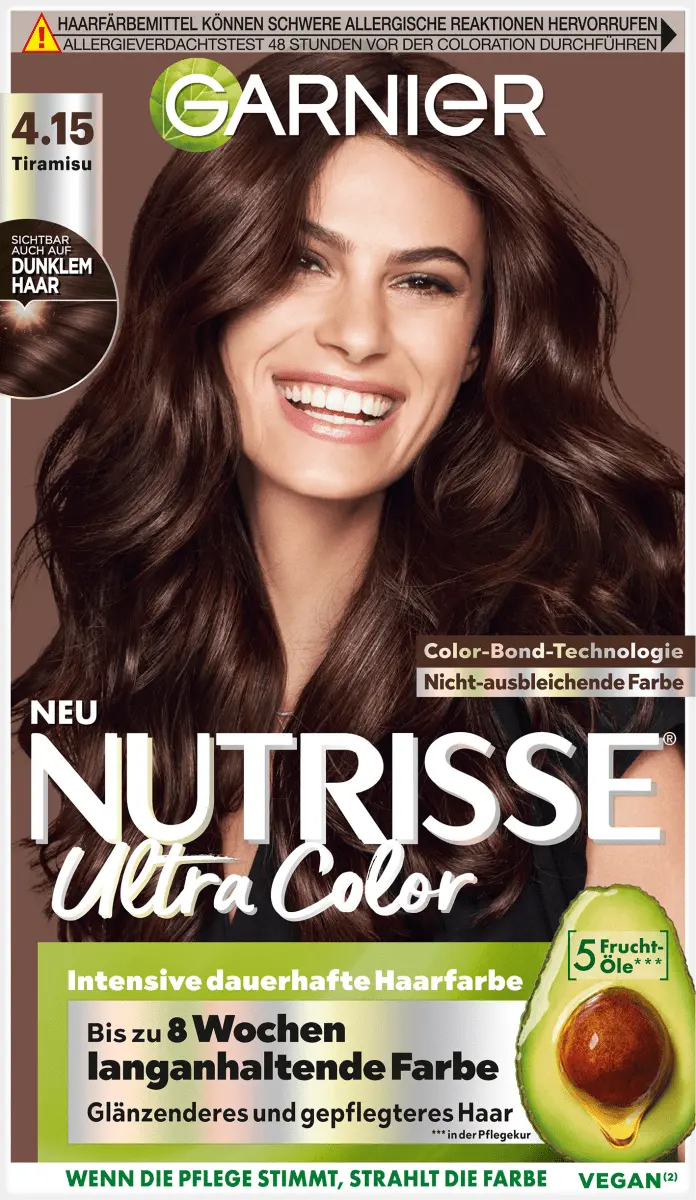 

Краска для волос Ultra Color 4.15 Тирамису 1 шт. Nutrisse