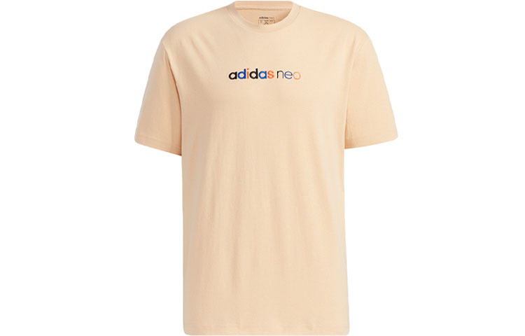 Adidas Neo Футболка мужская янтарно-желтая — фото 2