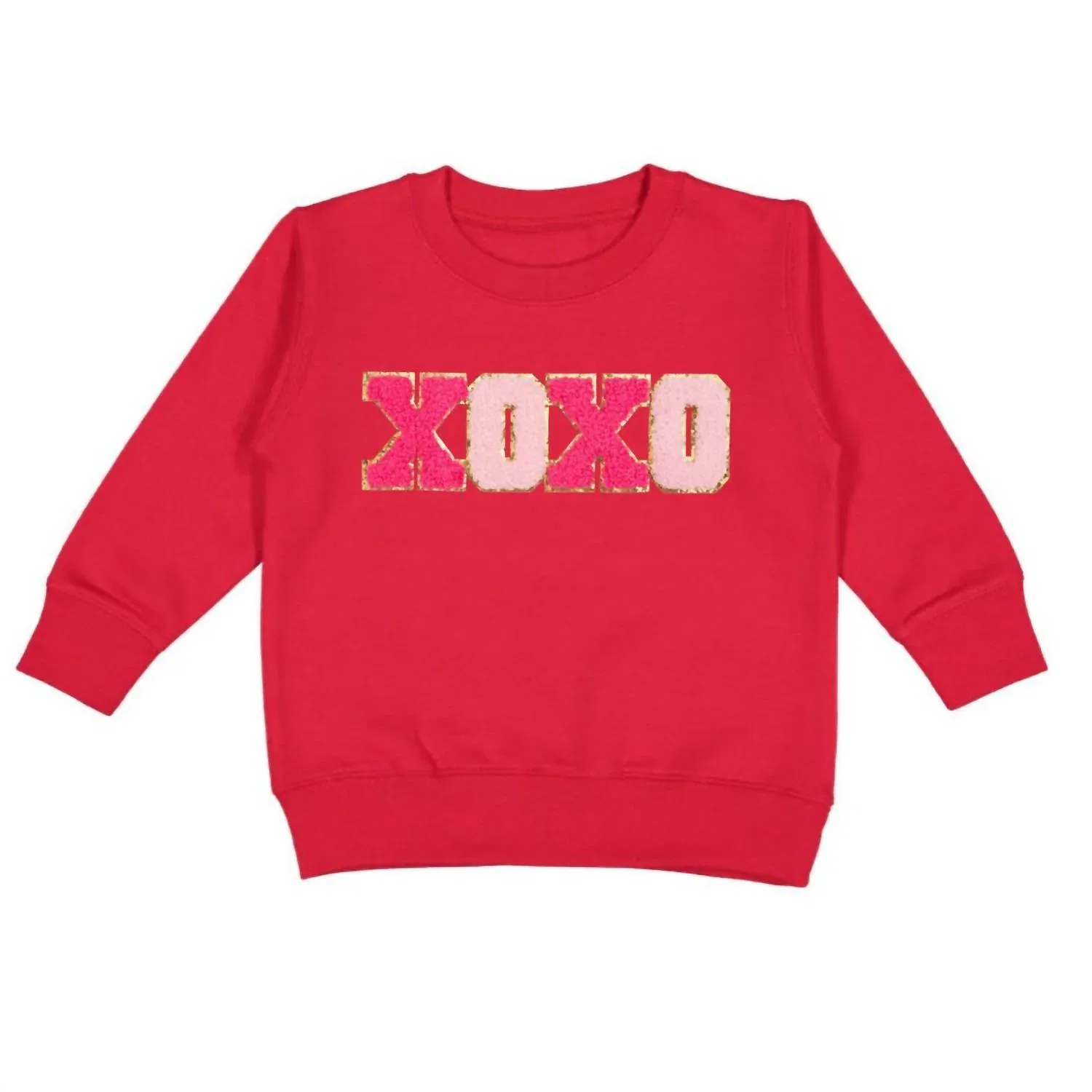 SWEET wink Толстовка Xoxo Patch ко Дню святого Валентина, красная — фото 3