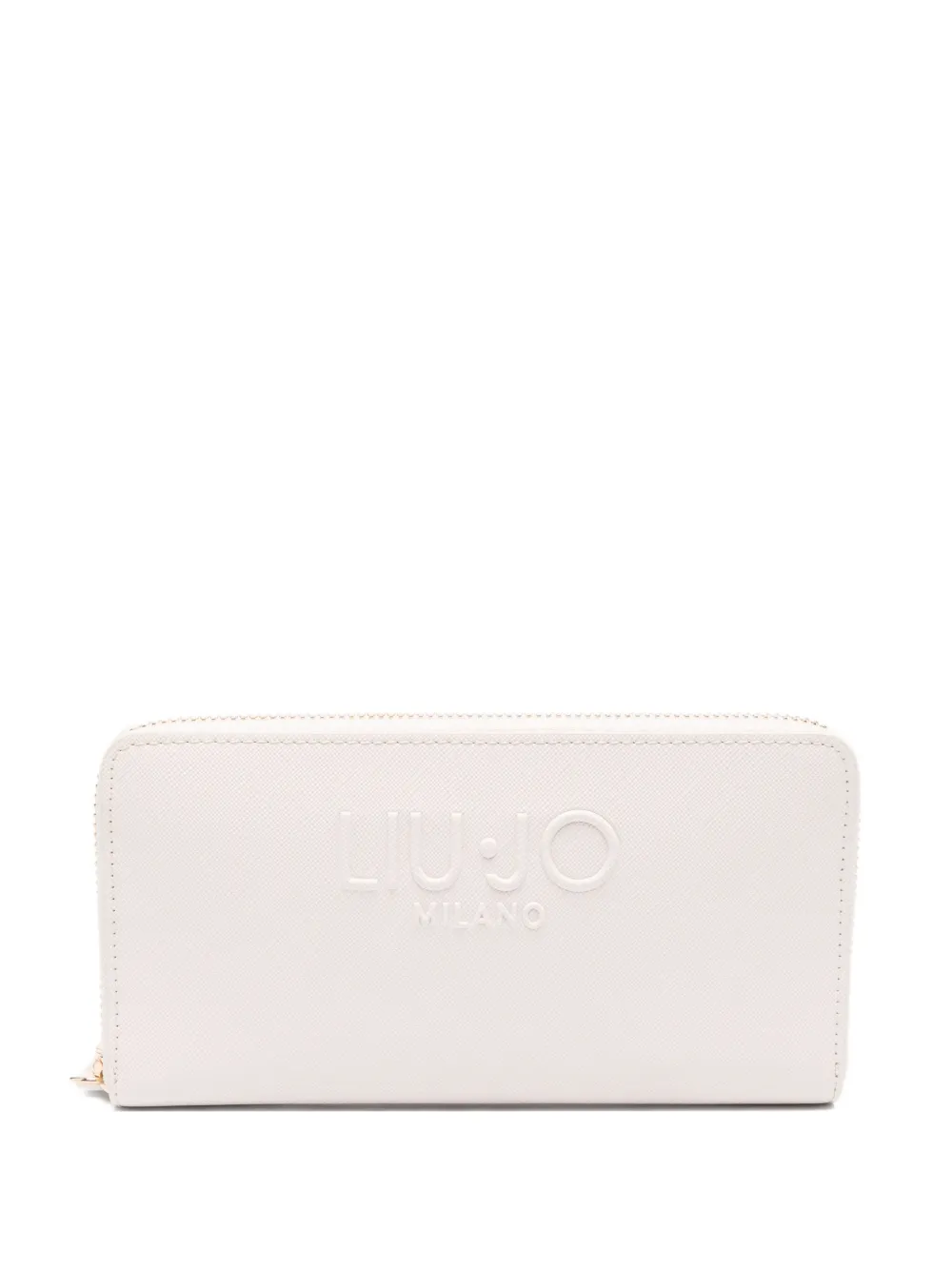 

Кошелек на молнии с тисненым логотипом LIU JO, розовый