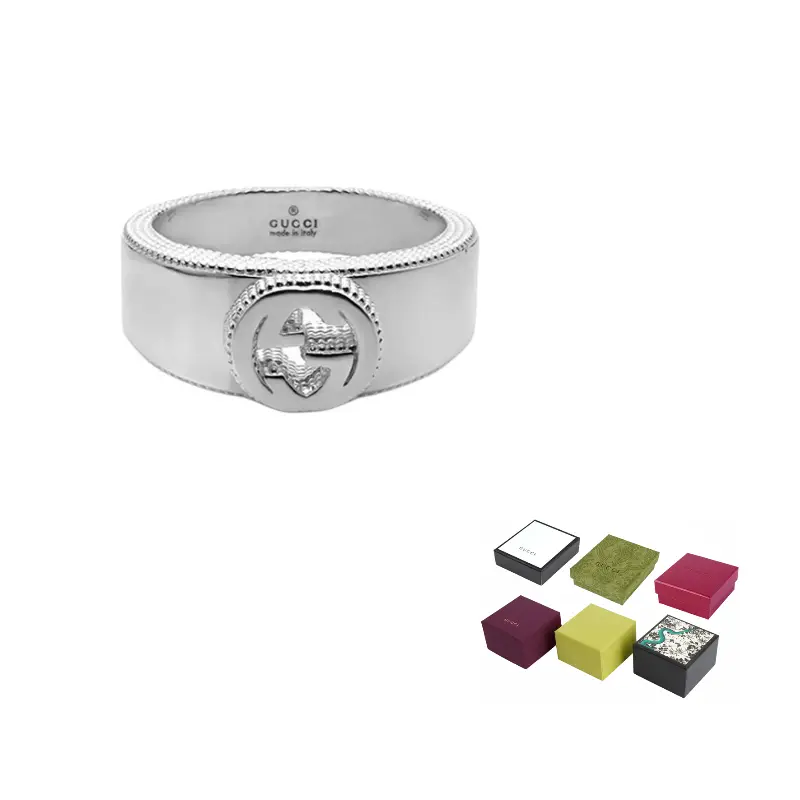 

Текстурированное контурное кольцо с переплетенным G GUCCI