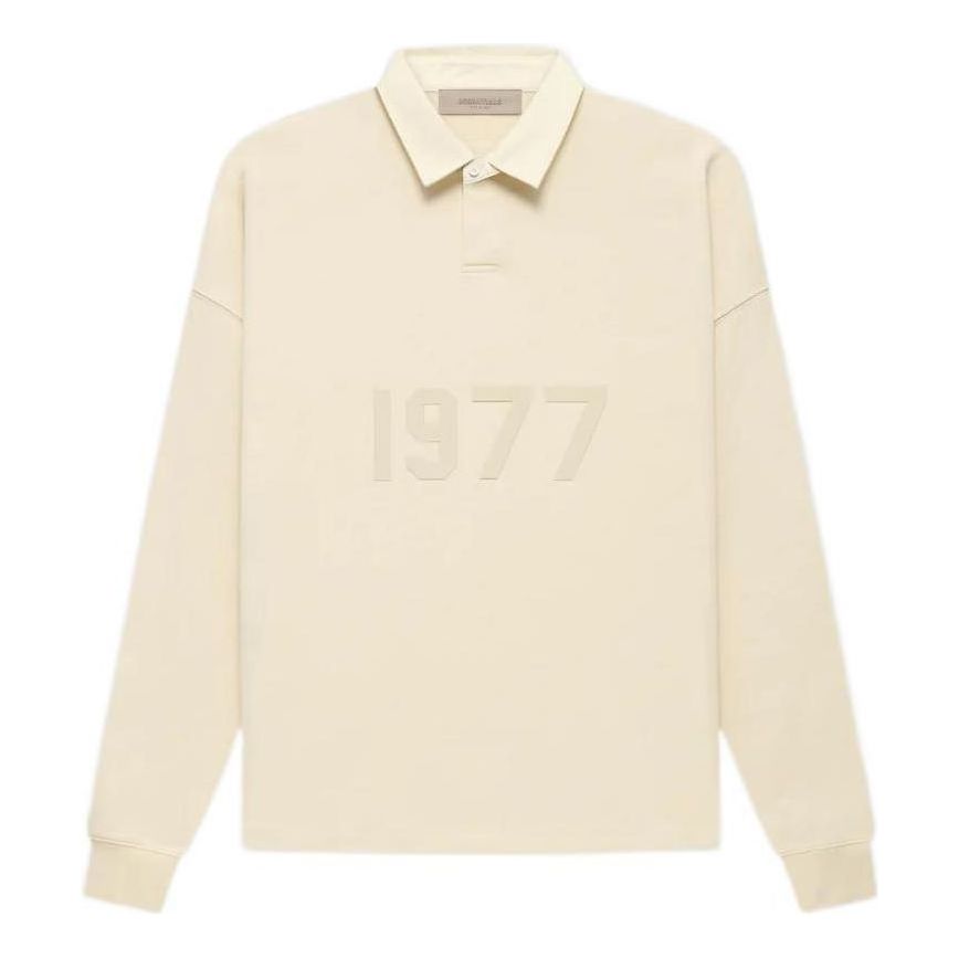 

Поло Fear of God Essentials FW22 1977 Henley Rugby Polo 'Egg Shell' FOG-FW22-682, желтый
