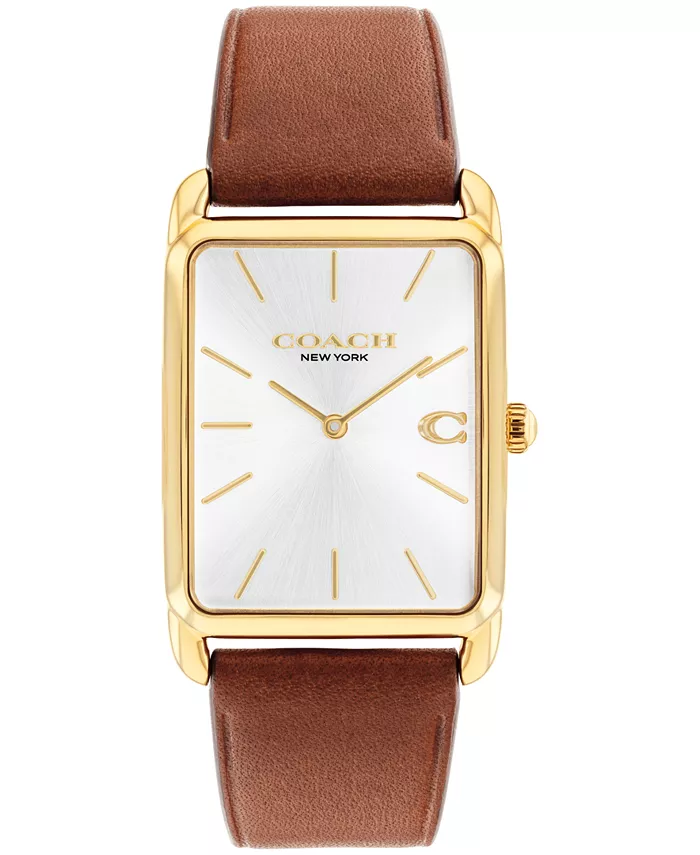 

Мужские часы Elliot с кожаным ремешком, 32 x 36 мм Coach