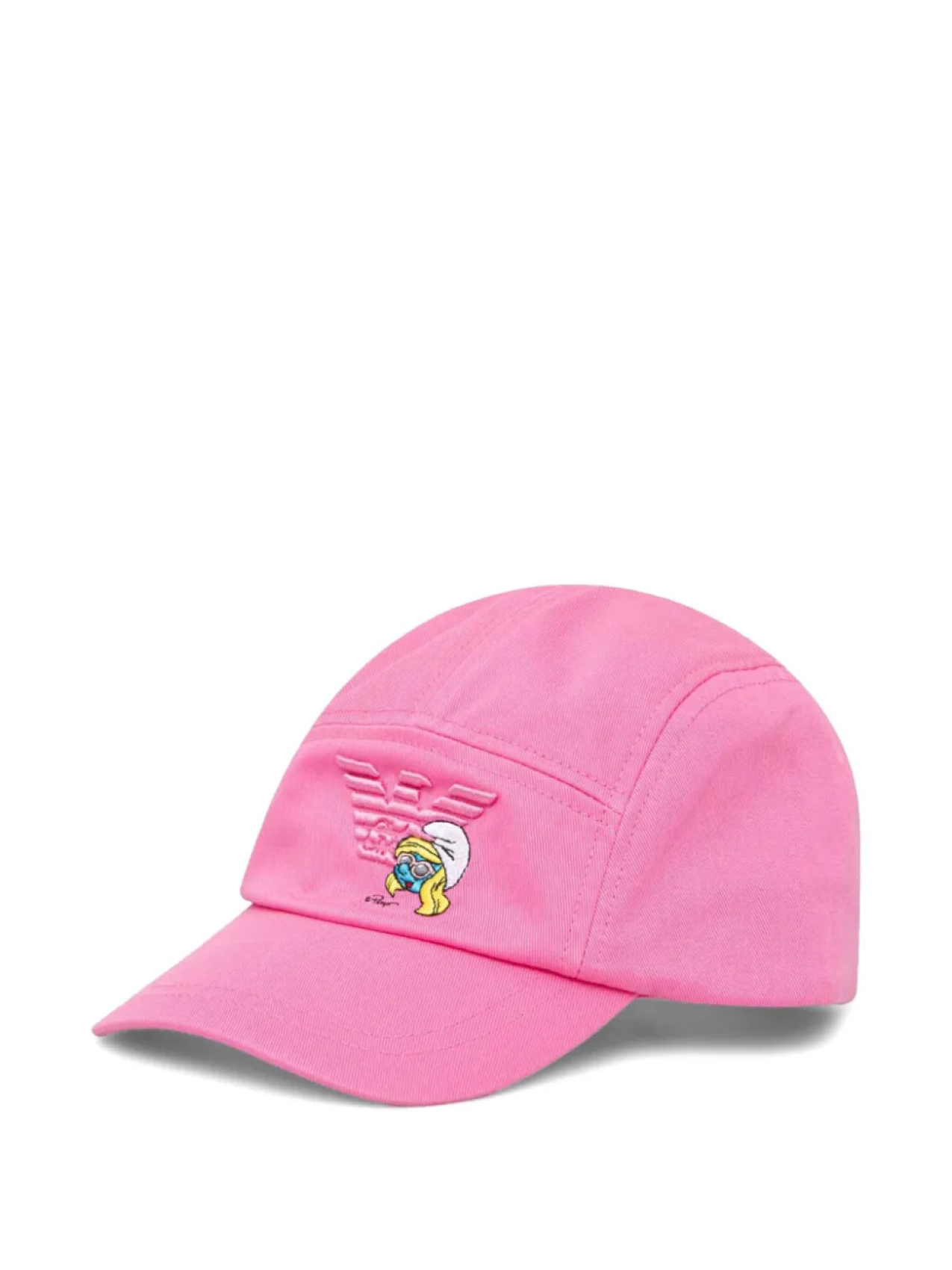 

Хлопковая шапочка X Smurfs Emporio Armani, розовый