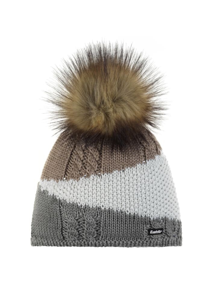 

Шапка Eisbär Eden Lux Mütze mit Bommel, серый