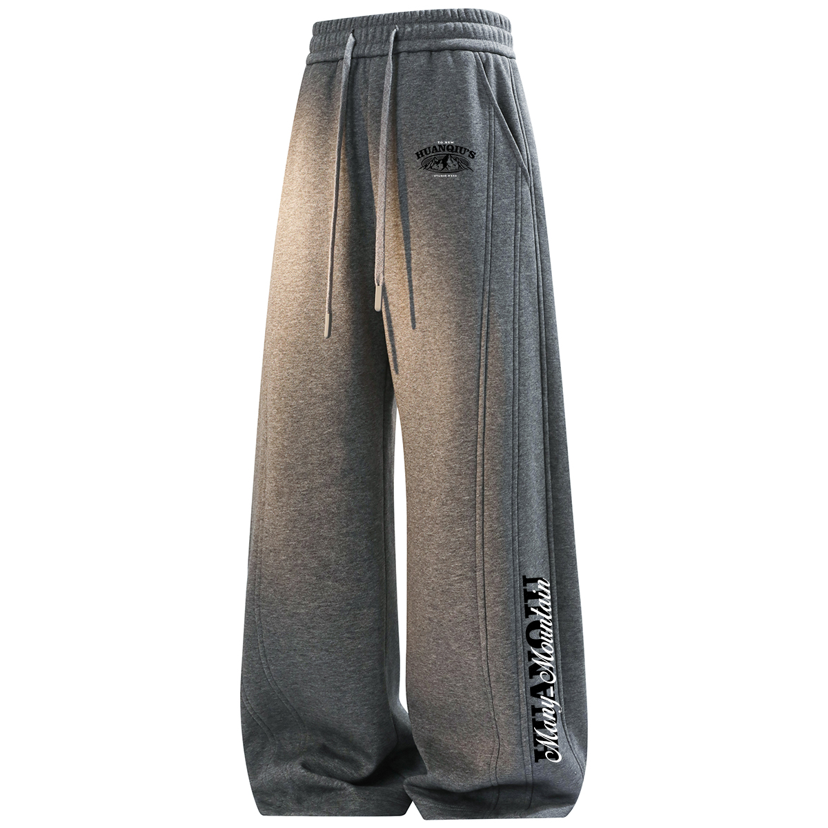 

Повседневные брюки унисекс утепленные с флисовой подкладкой HUANQIU, heather серый