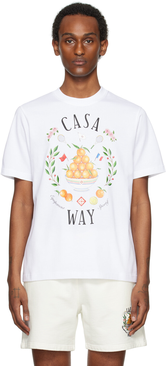 

Эксклюзивная футболка SSENSE «Casa Way» Casablanca, белый