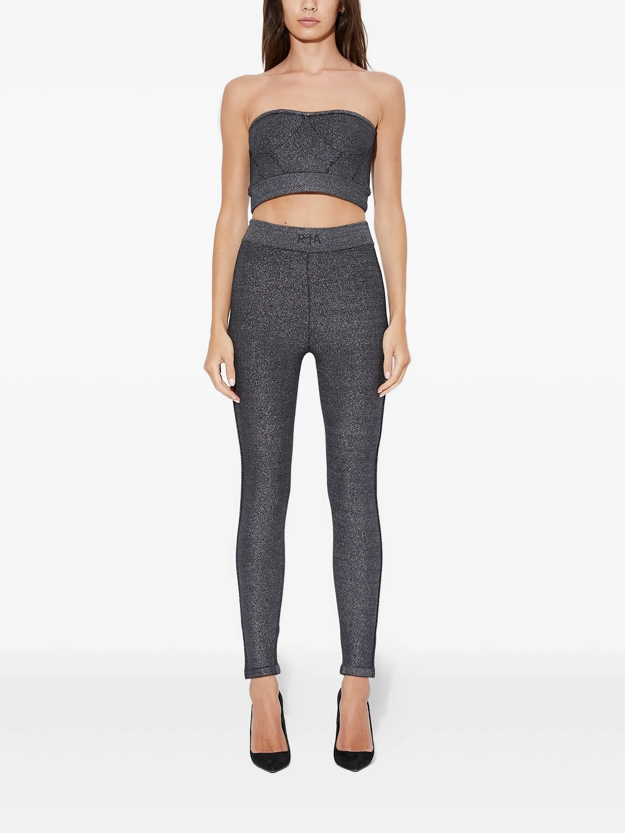 

Свитер с люрексом Rta, серый