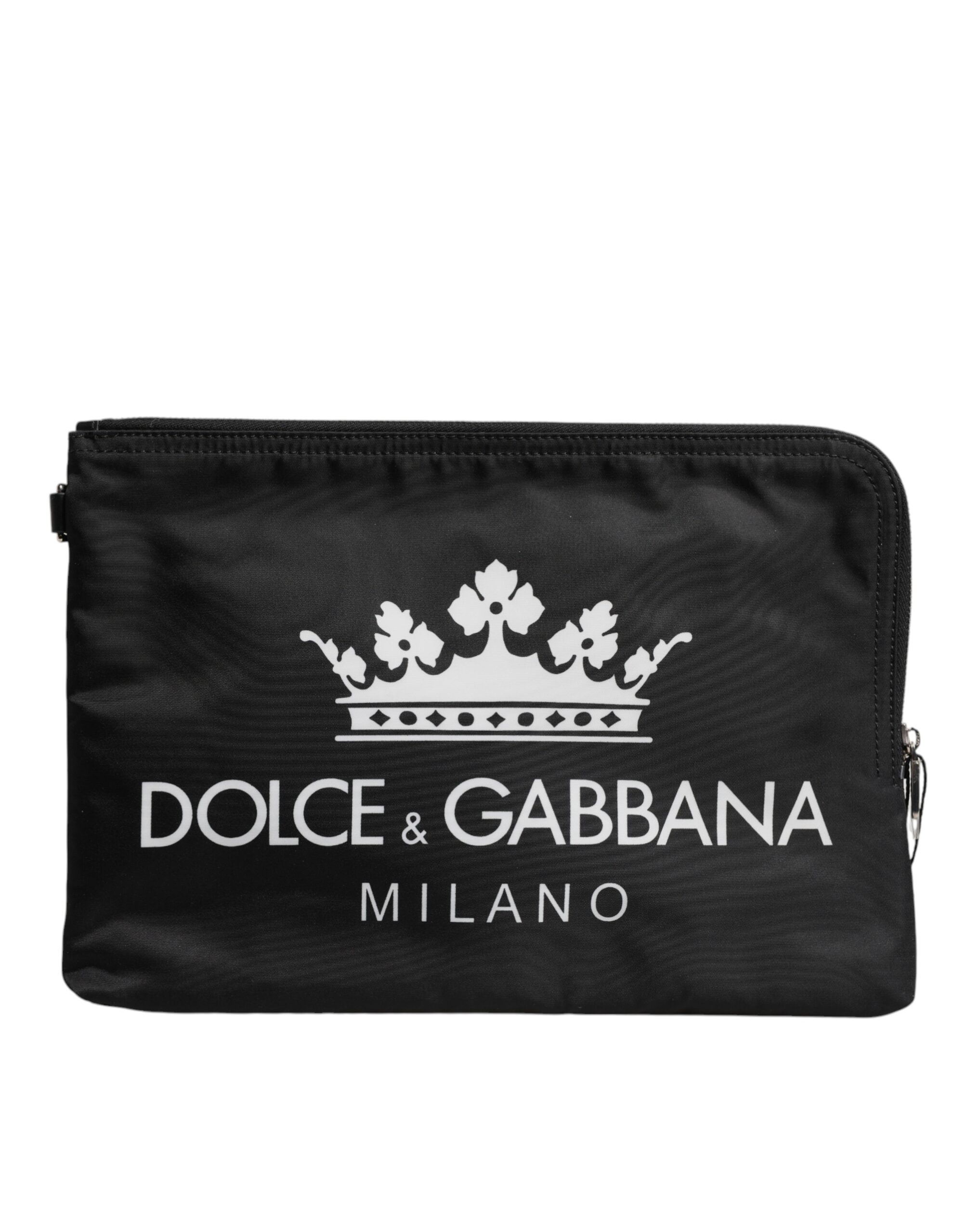 

Черная нейлоновая сумка-клатч DG Milano Print Dolce & Gabbana