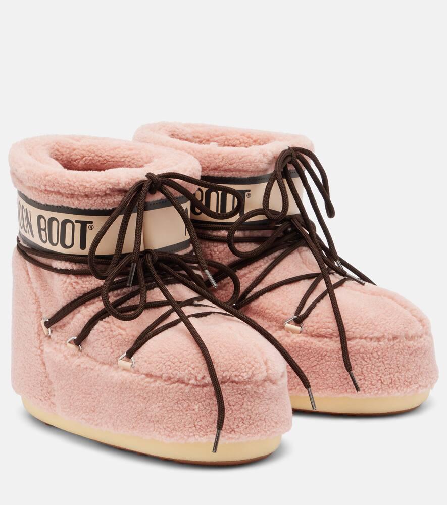 Флисовые ботинки Icon на щиколотку Moon Boot, Pink