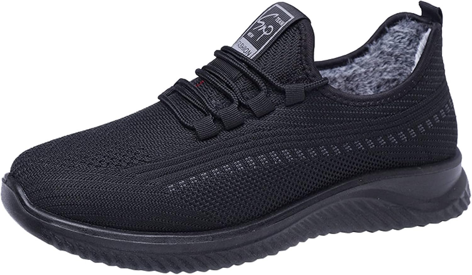 

Мужские туфли с бархатом и толстой подошвой, хлопковые туфли, мужские повседневные теплые нескользящие туфли на каждый день, слипоны, размер 9 Generic, серый