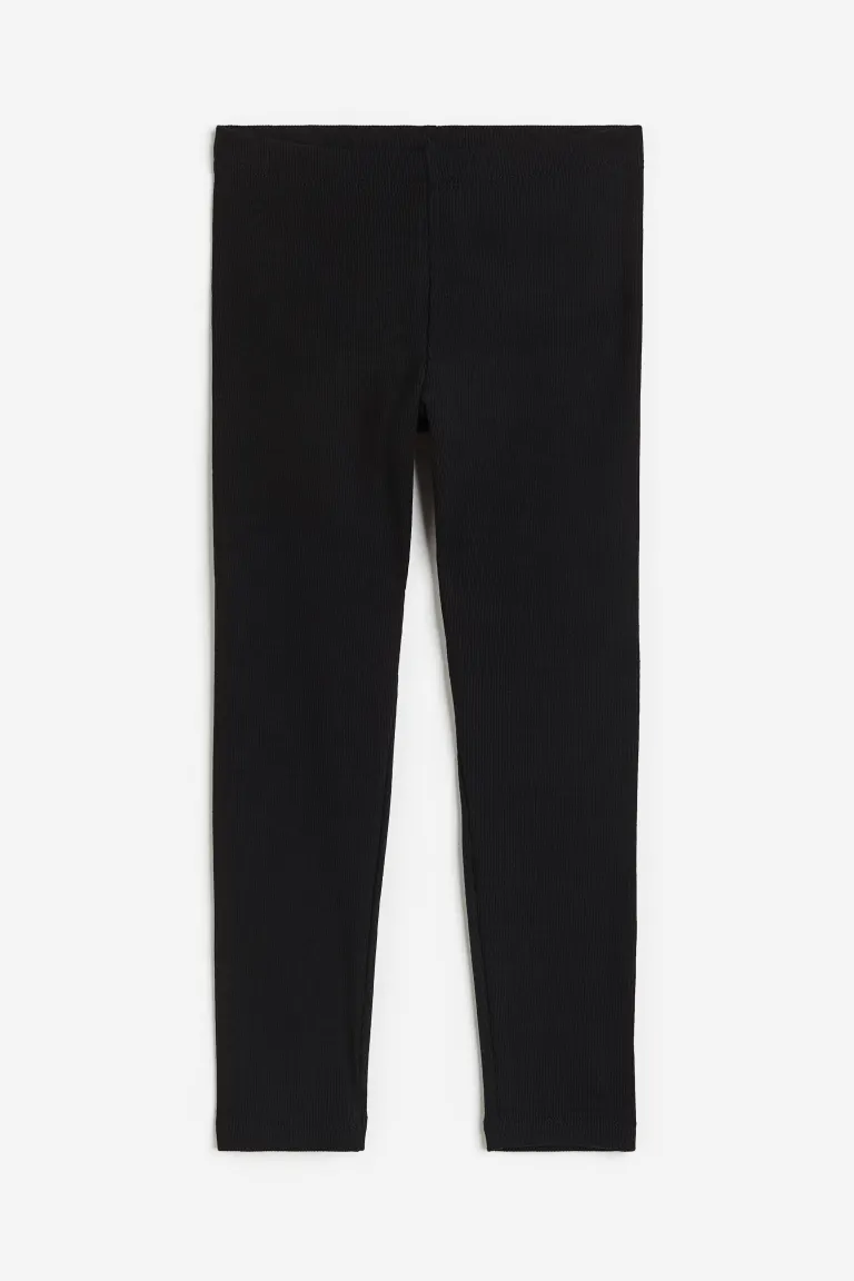 

Леггинсы в рубчик H&M, черный
