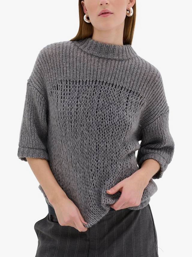 

Жаргонный джемпер с коротким рукавом MY ESSENTIAL WARDROBE, цвет Stormy Grey