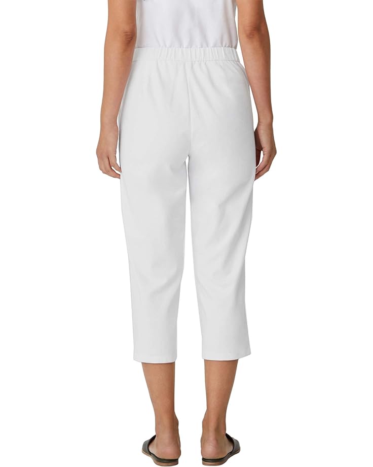 

Брюки Eileen Fisher Tapered Capri Pants in Organic Cotton Ponte, белый