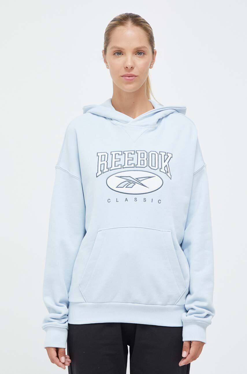 

Хлопковая толстовка Reebok Classic, синий