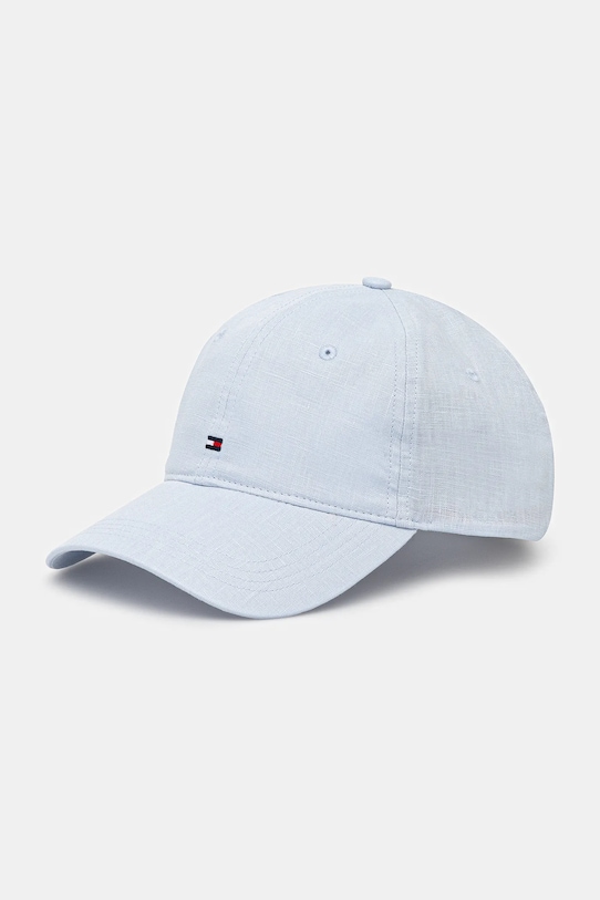 

Льняная кепка с козырьком Tommy Hilfiger, синий
