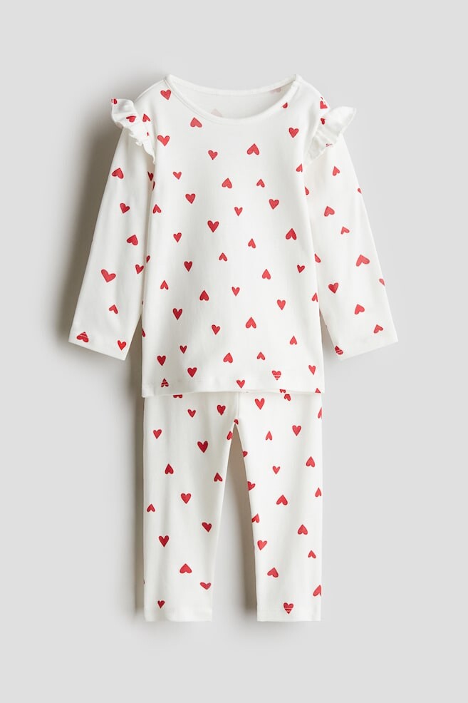 

Пижама из хлопка с принтом H&M, мультиколор