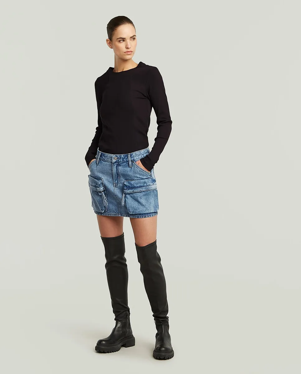 

Мини-юбка карго прямого кроя с низкой посадкой G-Star, мультиколор