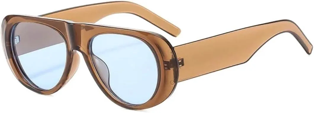 

Солнцезащитные очки с защитой UV400 | Сине-зеленые, с широкими дужками | для женщин и мужчин, для занятий спортом на открытом воздухе и вождения LXLHWN, Tea Blue