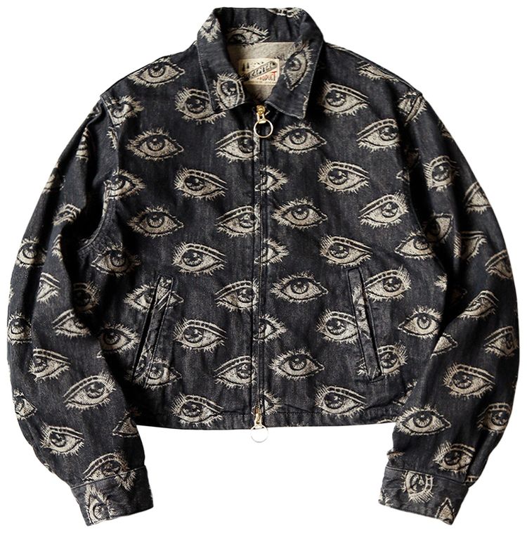 

Джинсовая куртка Kapital Speakeasy Denim Drizzler Jacket, черный