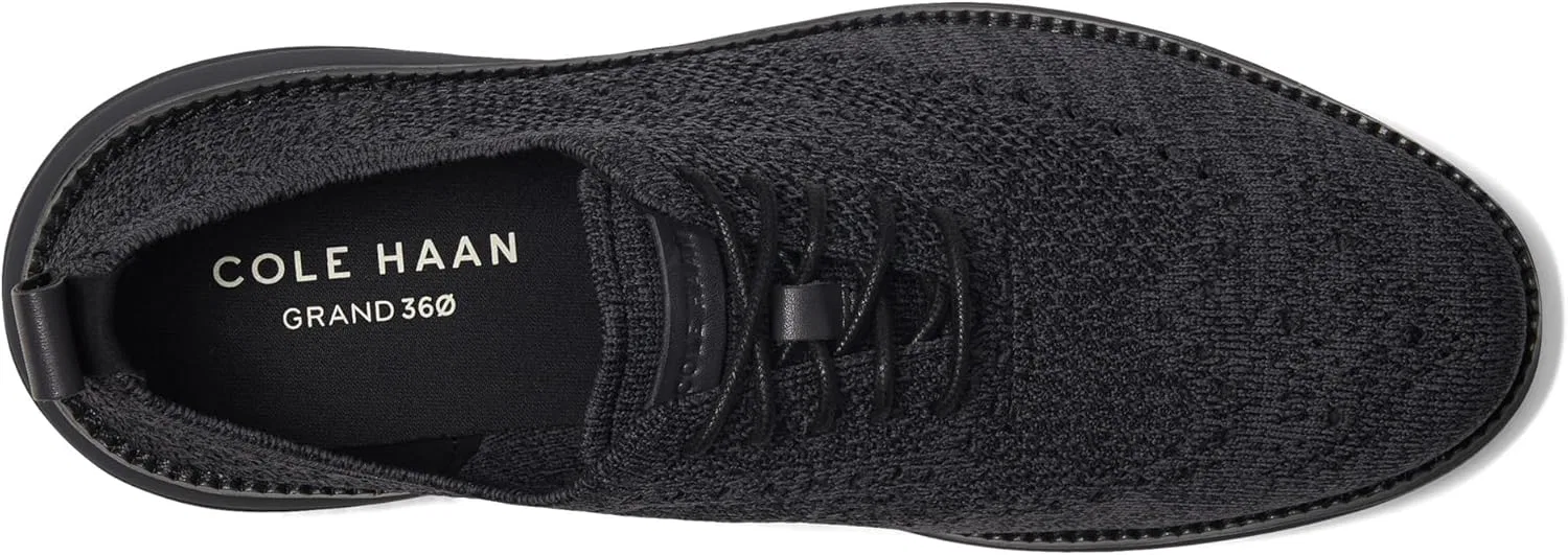 Мужские туфли Cole Haan Grand Hurrion Stitchlite Wingtip Oxford, черный — фото 2