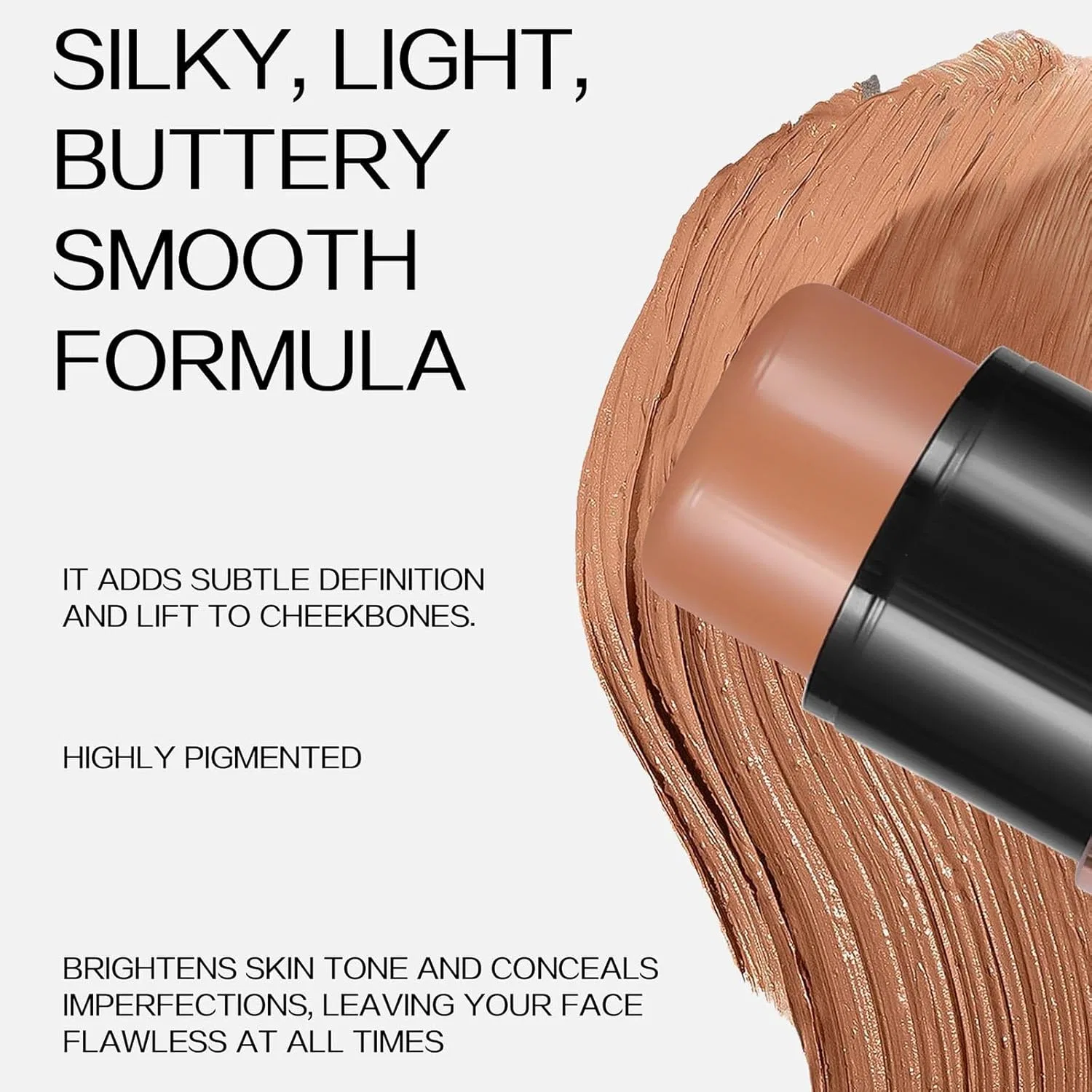 Тональный крем-стик Silky Stick Foundation увлажняющий, без бренда, 1 шт., цвет H — фото 4