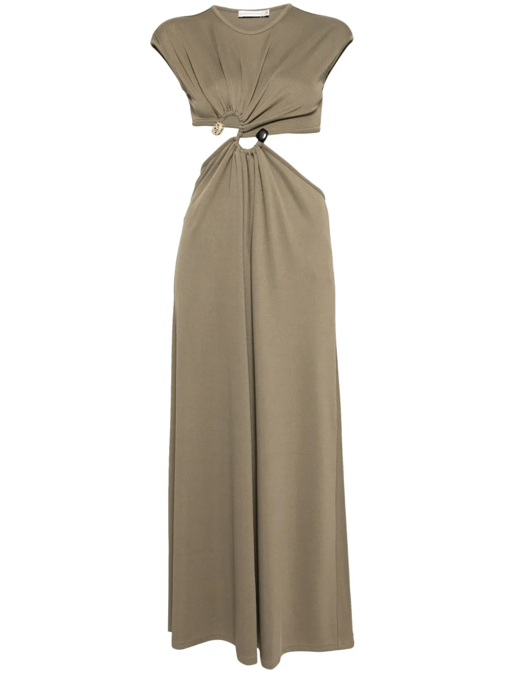 

Платье с пряжкой Christopher Esber, нейтральный