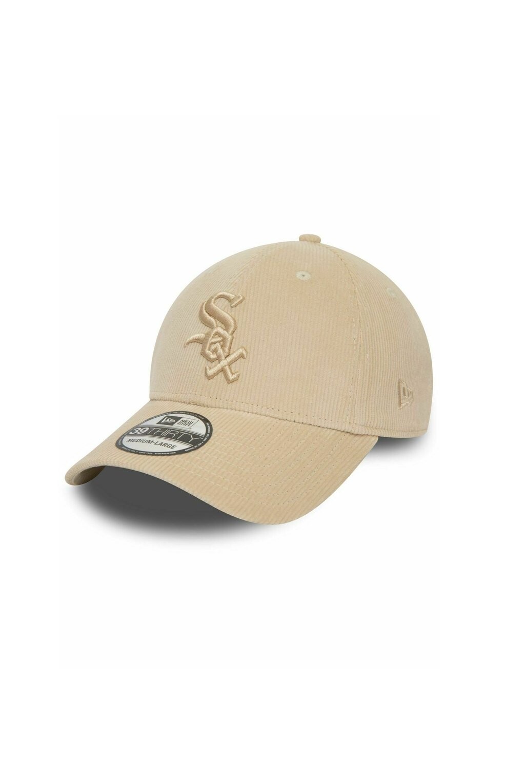 

Бейсболка 39THIRTY STRETCH KORD CHICAGO WHITE SOX New Era, цвет beige
