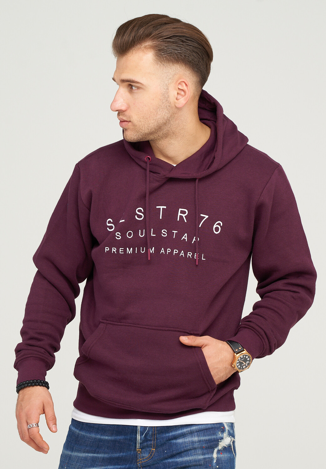 

Толстовка SOULSTAR Hoodie NIZZA, бордовый