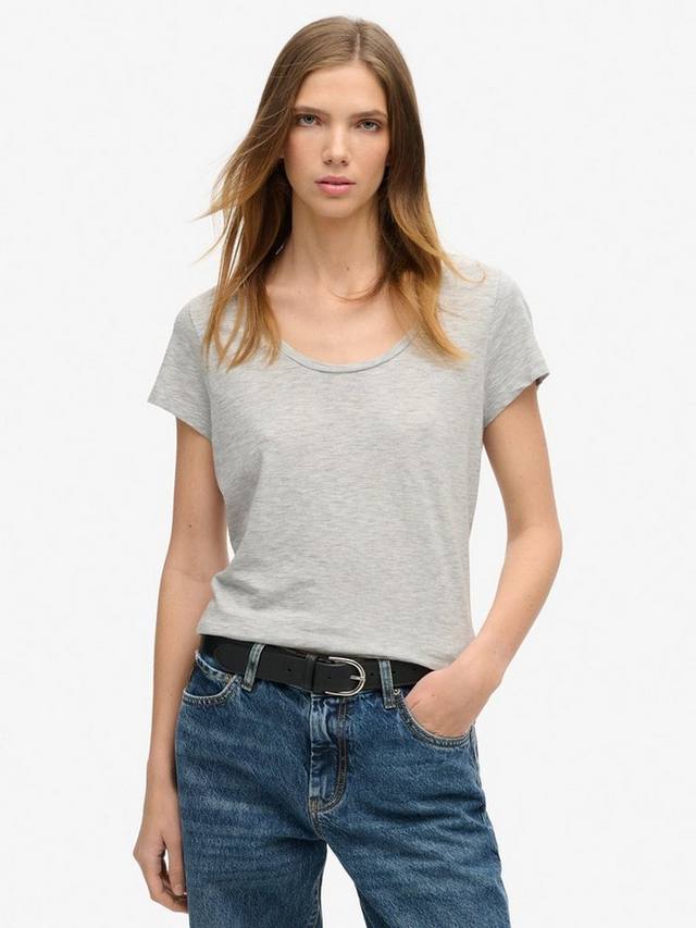 

Футболка с круглым вырезом Superdry, цвет Pepper Grey Marl