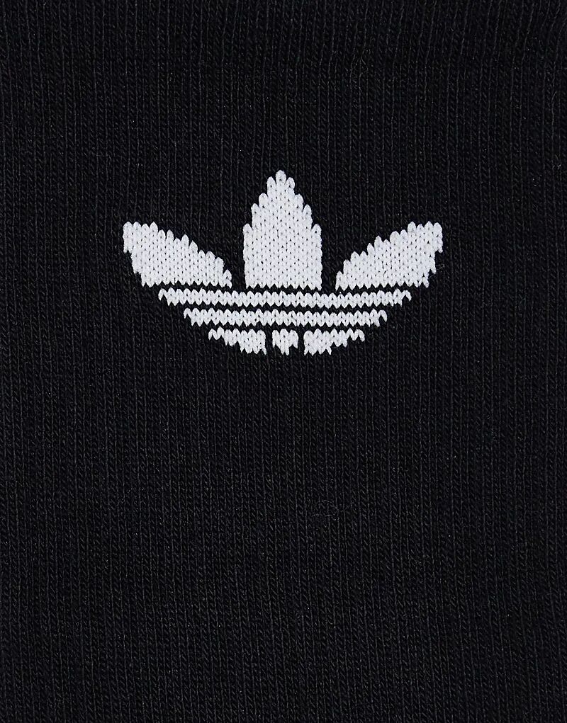 Носки Adidas Originals Trefoil Cushion, 3 пары, чёрного цвета — фото 4