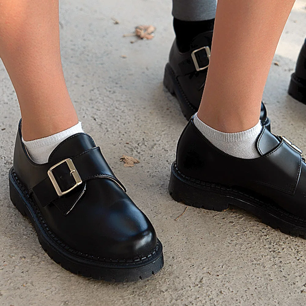 Мужские чёрные туфли Bsqt 677 Liz Monk Strap от Bsqt By Classy — фото 2