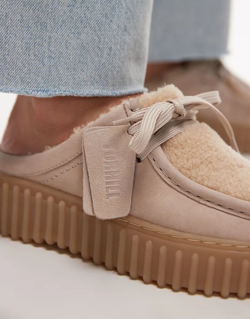 Мюли Clarks Torhill на подкладке из борга в песке — фото 2