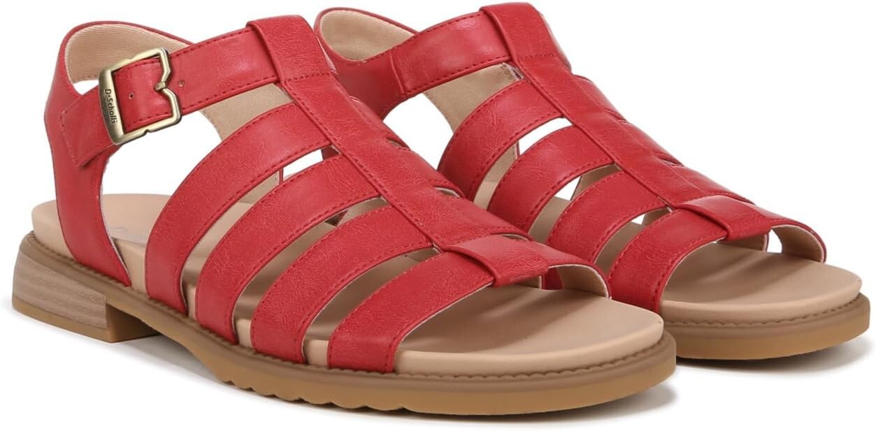 

Сандалии Dr. Scholl's A Ok Flat Sandal, цвет Heritage Red Smooth