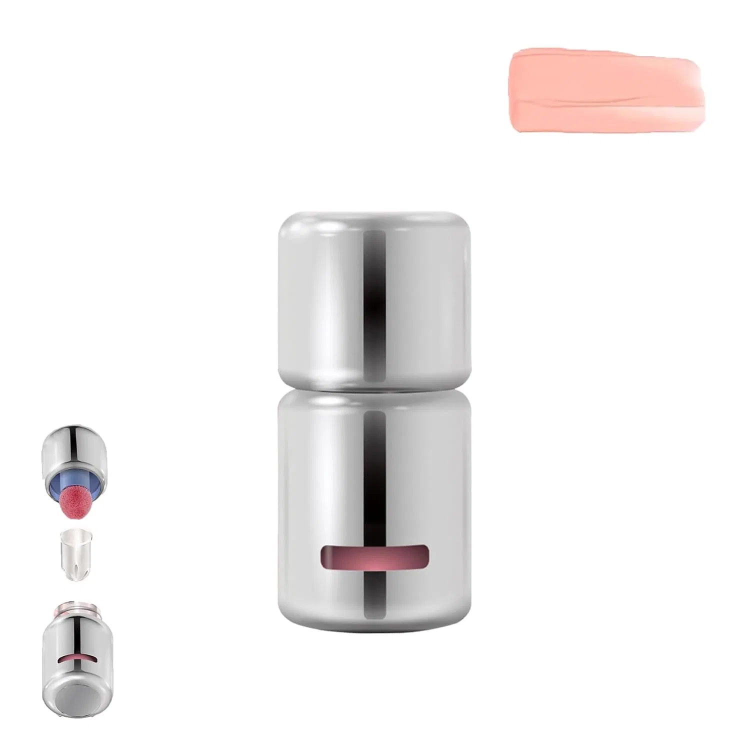Жидкие румяна Jelly Colour с губкой, матовые, оттенок «White Peach Milk Tea» Generic, (E)White Peach Milk Tea