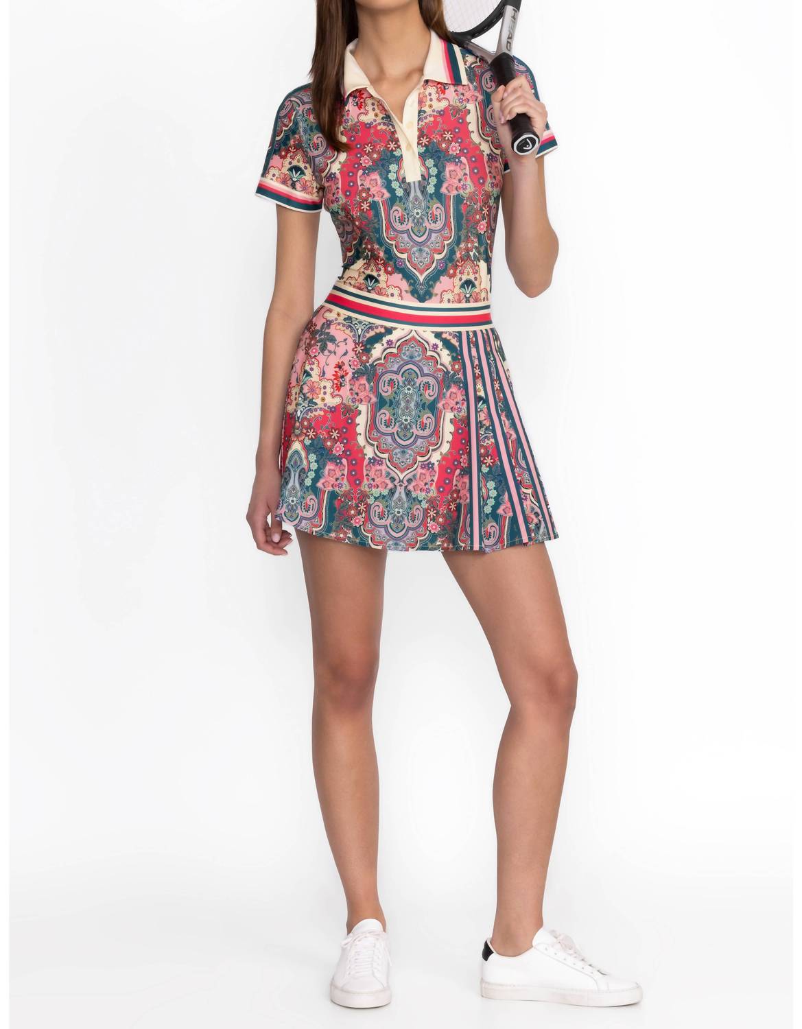 

Теннисная юбка Bee Active в цветочном узоре Paisley Melody PME Johnny Was, Paisley Melody Pme